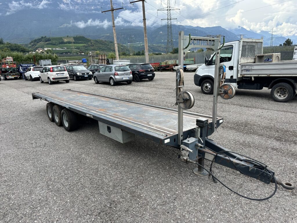 gebrauchter Palettenanhänger Tridem / Rimorchio portapallet con tre assali